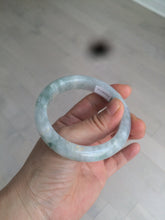 Load image into Gallery viewer, 53.4mm Certified Type A 100% Natural green/white/purple Jadeite Jade bangle AX42-7719
