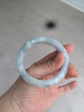 Load image into Gallery viewer, 53.4mm Certified Type A 100% Natural green/white/purple Jadeite Jade bangle AX42-7719
