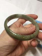 Load image into Gallery viewer, 60.2mm Certified Type A 100% Natural dark green gray black jadeite Jade bangle PD173-6298
