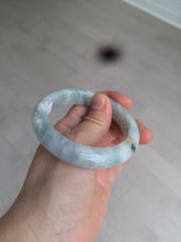 Load image into Gallery viewer, 53.4mm Certified Type A 100% Natural green/white/purple Jadeite Jade bangle AX42-7719

