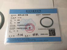 Load image into Gallery viewer, 57.2mm Certified Type A 100% Natural dark green/blue/gray with Guatemala slim round cut Jadeite bangle BH237-0237
