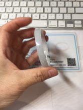 Load image into Gallery viewer, 48.5mm certified 100% natural type A light green orange purple white thin square style jadeite bangle PH256-0967

