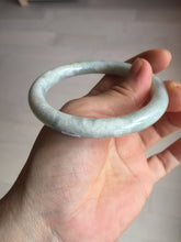Load image into Gallery viewer, 56mm Certified Type A 100% Natural light green yellow round cut Jadeite Jade bangle BQ51-8175
