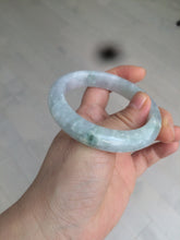 Load image into Gallery viewer, 54.4mm Certified Type A 100% Natural green/white/purple Jadeite Jade bangle AX43-7720
