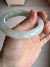 Load image into Gallery viewer, 53.8mm certified 100% natural Type A icy watery green brown purple  jadeite jade bangle BL113-9438
