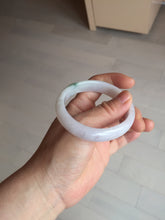 Load image into Gallery viewer, 52mm certified type A100% Natural green purple oval Jadeite Jade bangle BM34-0270
