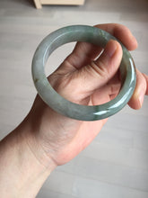 Load image into Gallery viewer, 56.2mm certified Type A 100% Natural green/red/gray/purple (FU LU SHOU) Jadeite Jade bangle BL78-8659
