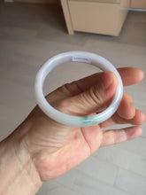 Load image into Gallery viewer, 52mm certified type A100% Natural green purple oval Jadeite Jade bangle BM34-0270
