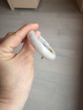 Load image into Gallery viewer, 46-48mm certified Type A 100% Natural light purple/brown/white/black kids oval Jadeite Jade bangle Group F98
