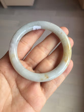 Load image into Gallery viewer, 50.2mm Certified Type A 100% Natural light green yellow purple round cut Jadeite Jade bangle BQ49-8191

