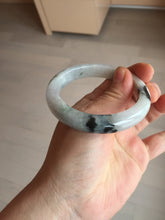 Load image into Gallery viewer, 53.8mm certified Type A 100% Natural light green/white jadeite jade bangle BK100-2343
