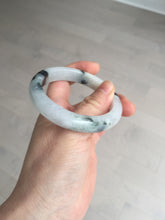 Load image into Gallery viewer, 53.8mm certified Type A 100% Natural light green/white jadeite jade bangle BK100-2343
