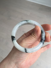 Load image into Gallery viewer, 53.8mm certified Type A 100% Natural light green/white jadeite jade bangle BK100-2343
