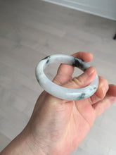 Load image into Gallery viewer, 53.8mm certified Type A 100% Natural light green/white jadeite jade bangle BK100-2343
