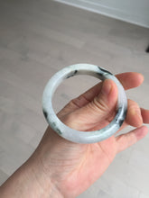 Load image into Gallery viewer, 53.8mm certified Type A 100% Natural light green/white jadeite jade bangle BK100-2343
