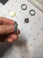 Load image into Gallery viewer, 19mm size 9 100% natural type A green/blue Guatemala jadeite jade band ring group PE125
