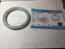 Load image into Gallery viewer, 75.7mm certified Type A 100% Natural sunny green/light green round cut plus size Jadeite Jade bangle AY100-9626
