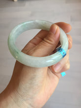 Load image into Gallery viewer, 56mm certified 100% natural icy watery sunny green purple jadeite jade bangle BN57-06970
