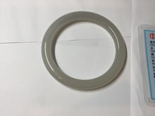 Load image into Gallery viewer, 50.8mm Certified 100% Natural icy white gray with flying snow nephrite jade bangle HN46-9154
