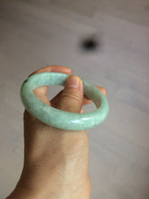 Load image into Gallery viewer, 56.4mm 100% natural Type A sunny green/brown/white jadeite jade bangle AX47-2831
