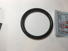 Load image into Gallery viewer, 61.5mm 100% Natural dark green/black meteorite Stellar Night sky slim round cut nephrite bangle HN62-0751
