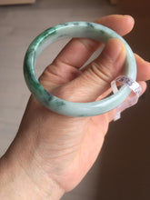 Load image into Gallery viewer, 52.5mm Certificated  Type A100% sunny green/dark green Jadeite Jade bangle F06-5007
