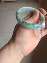 Load image into Gallery viewer, 52.5mm Certificated  Type A100% sunny green/dark green Jadeite Jade bangle F06-5007
