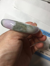 Load image into Gallery viewer, 50mm certified  100% natural Type A brown green/purple oval  jadeite jade bangle PB161-1095
