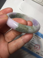 Load image into Gallery viewer, 50mm certified  100% natural Type A brown green/purple oval  jadeite jade bangle PB161-1095
