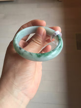 Load image into Gallery viewer, 52.5mm Certificated  Type A100% sunny green/dark green Jadeite Jade bangle F06-5007
