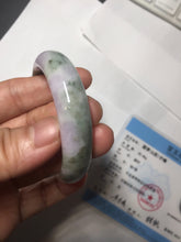Load image into Gallery viewer, 50mm certified  100% natural Type A brown green/purple oval  jadeite jade bangle PB161-1095
