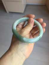 Load image into Gallery viewer, 62mm certified 100% natural Type A oily dark green gray black white (老油青) jadeite jade bangle PH232-0050

