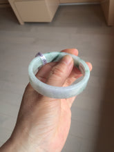 Load image into Gallery viewer, 51.8mm Certified type A 100% Natural green/purple Jadeite Jade square bangle F111-7277
