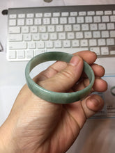 Load image into Gallery viewer, 54mm certified Type A 100% Natural light green thin style Jadeite jade bangle PJ128-0201
