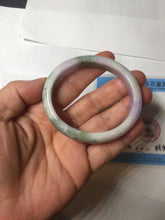 Load image into Gallery viewer, 50mm certified  100% natural Type A brown green/purple oval  jadeite jade bangle PB161-1095

