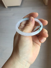 Load image into Gallery viewer, 49.5mm Certified Type A 100% Natural icy watery light green purple Jadeite Jade bangle PA73-6337
