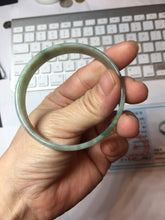 Load image into Gallery viewer, 54mm certified Type A 100% Natural light green thin style Jadeite jade bangle PJ128-0201
