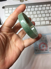 Load image into Gallery viewer, 54mm certified Type A 100% Natural light green thin style Jadeite jade bangle PJ128-0201
