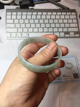 Load image into Gallery viewer, 51mm certified Type A 100% Natural light green thin style Jadeite jade bangle PJ129-0199
