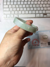 Load image into Gallery viewer, 51mm certified Type A 100% Natural light green thin style Jadeite jade bangle PJ129-0199
