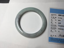 Load image into Gallery viewer, 57.5mm certified Type A 100% Natural light green/purple/black Jadeite Jade bangle BM102-5271
