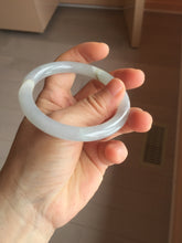Load image into Gallery viewer, 55mm certified 100% natural Type A light green purple white round cut jadeite jade bangle PA237-9872
