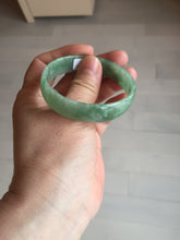 Load image into Gallery viewer, 52.5mm certified natural 100% natural Type A sunny green thin jadeite jade bangle E136-0937
