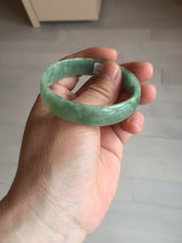 Load image into Gallery viewer, 52.5mm certified natural 100% natural Type A sunny green thin jadeite jade bangle E136-0937
