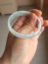 Load image into Gallery viewer, 51.8mm certified Type A 100% Natural light green clear white thin style Jadeite jade bangle PH47-9643
