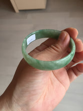 Load image into Gallery viewer, 52.5mm certified natural 100% natural Type A sunny green thin jadeite jade bangle E136-0937
