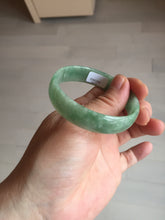 Load image into Gallery viewer, 52.5mm certified natural 100% natural Type A sunny green thin jadeite jade bangle E136-0937
