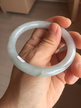 Load image into Gallery viewer, 55mm certified 100% natural Type A light green purple round cut jadeite jade bangle PA236-9871
