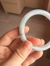 Load image into Gallery viewer, 55mm certified 100% natural Type A light green purple round cut jadeite jade bangle PA236-9871
