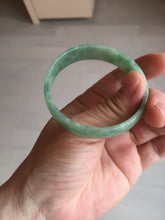 Load image into Gallery viewer, 52.5mm certified natural 100% natural Type A sunny green thin jadeite jade bangle E136-0937
